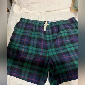 Men’s flannel plaid sleep shorts XXXL